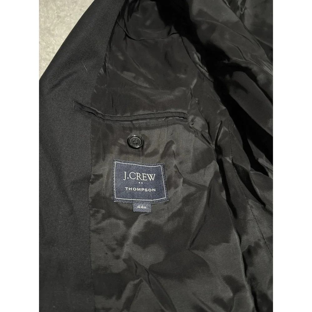 J Crew Thompson Men's Black Wool Sport Blazer Jacket Size 44R‎ Formal Business